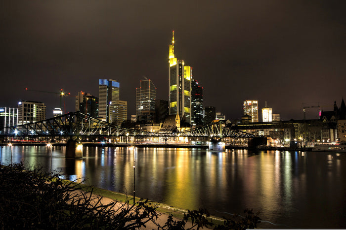 Eintracht Frankfurt Skyline der Stadt am Main