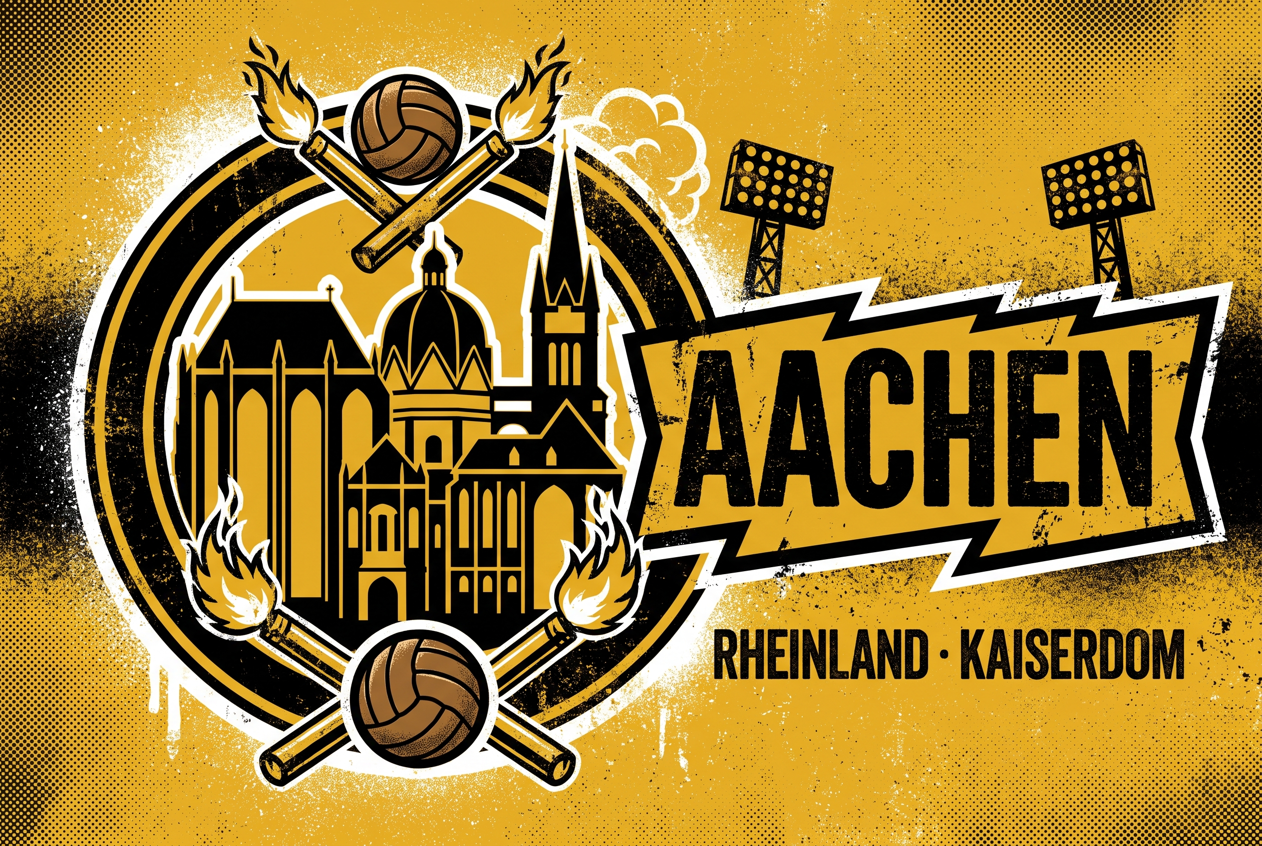 Fußball Sticker Aachen kaufen – Vinyl Sticker für die Kurve, wetterfest
