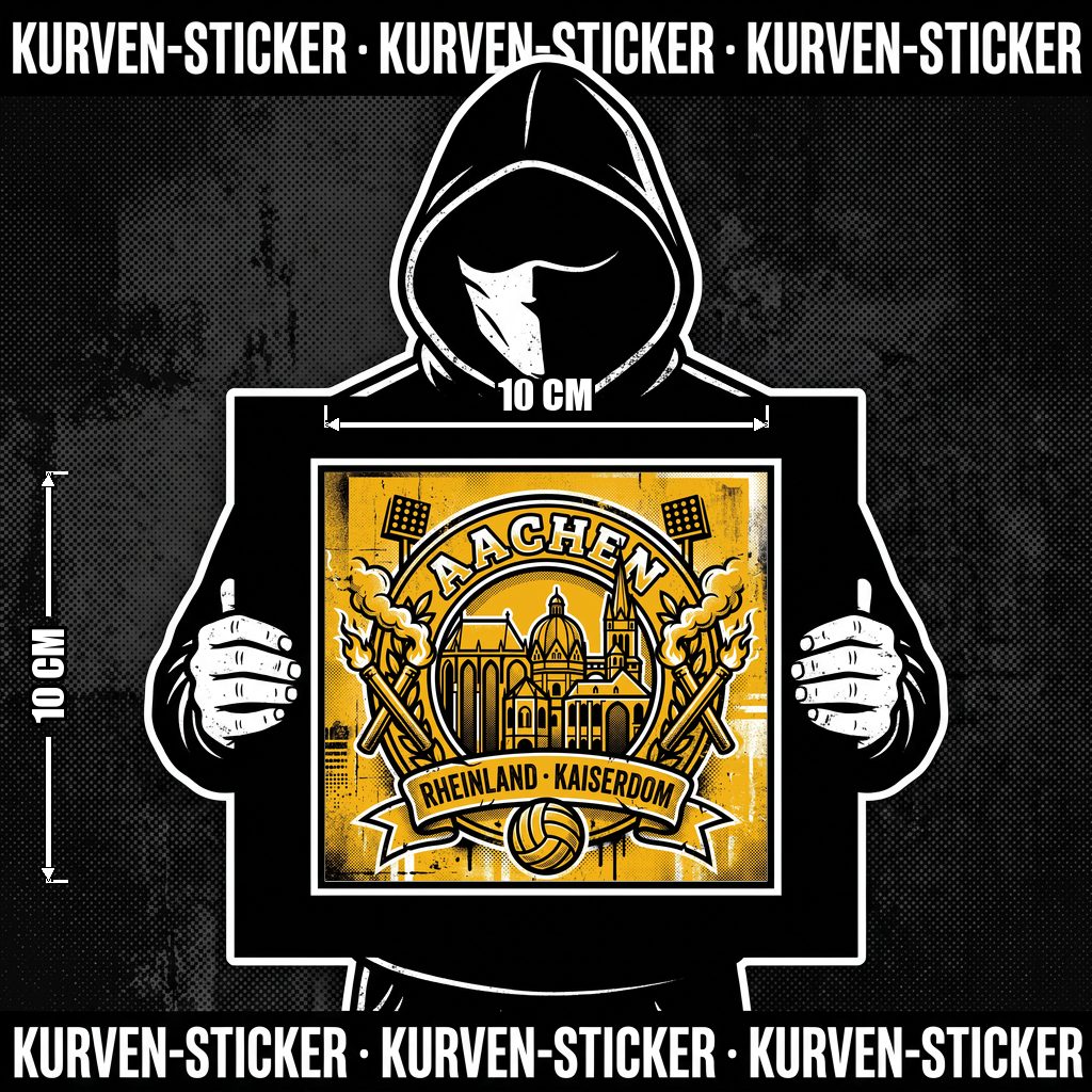 Aachen Fußball Aufkleber kaufen – Vinyl Sticker für die Kurve, wetterfest