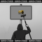 Aachen Ultra Aufkleber kaufen – Vinyl Sticker für die Kurve, wetterfest – mit Stickerstab