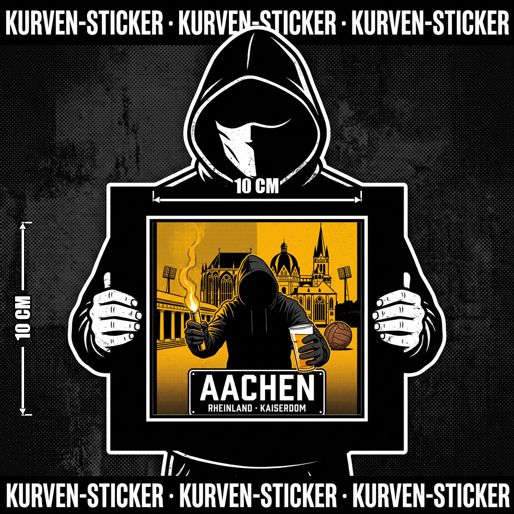 Ultra Sticker Aachen kaufen – Vinyl Sticker für die Kurve, wetterfest