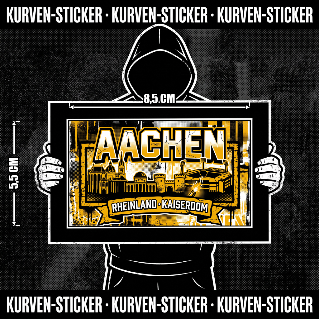 Aachen Ultra Sticker kaufen – Vinyl Sticker für die Kurve, wetterfest