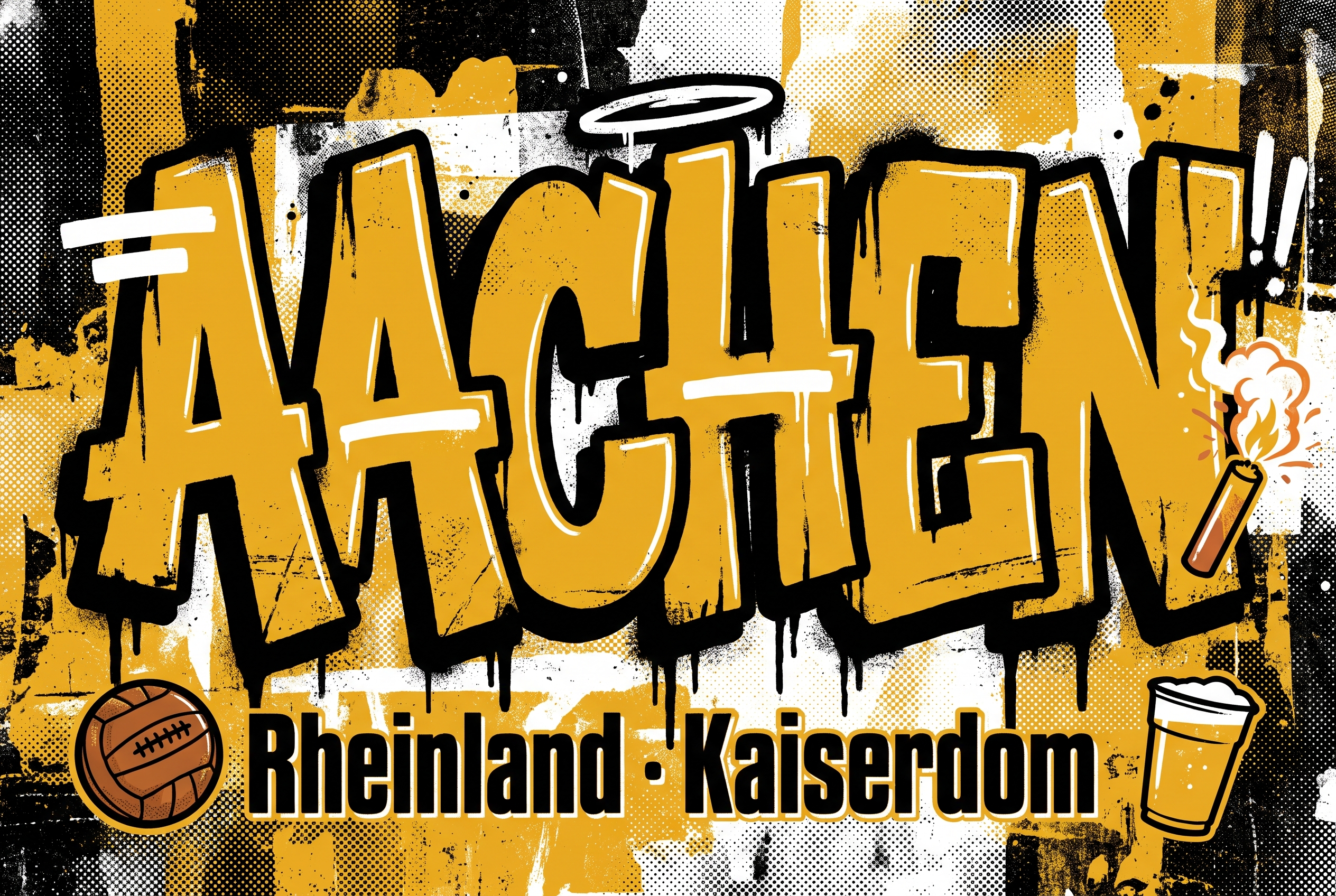 Aachen Fußball Sticker kaufen – Vinyl Sticker für die Kurve, wetterfest