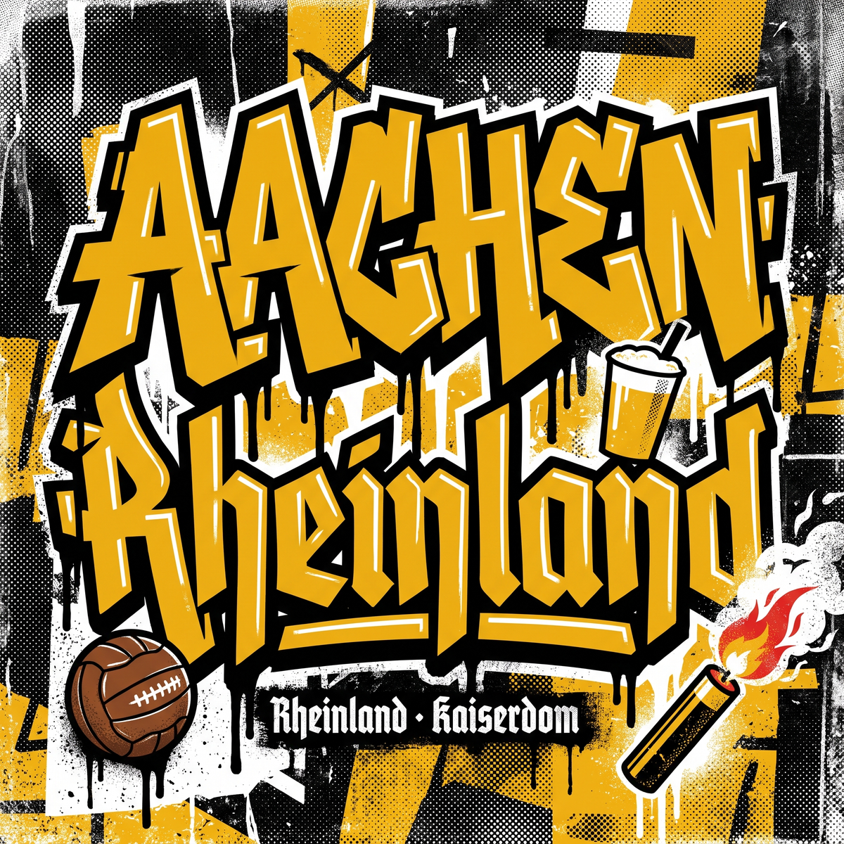 Fußball Aufkleber Aachen kaufen – Vinyl Sticker für die Kurve, wetterfest