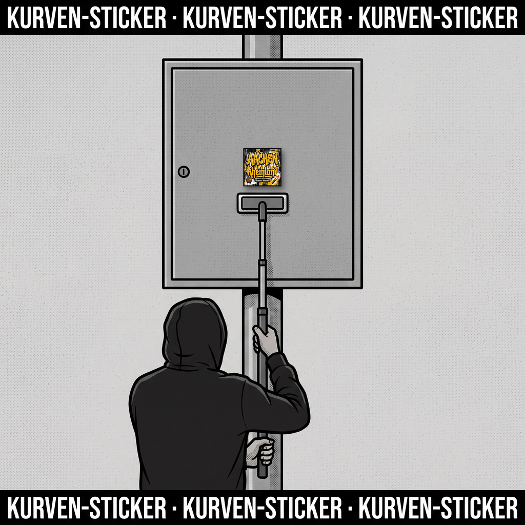 Fußball Aufkleber Aachen kaufen – Vinyl Sticker für die Kurve, wetterfest – mit Sticker-Aufkleberstab