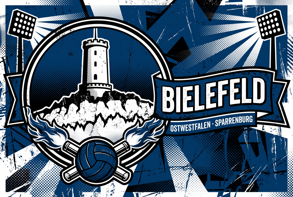 Bielefeld Fußball Sticker kaufen – Vinyl Sticker für die Kurve, wetterfest