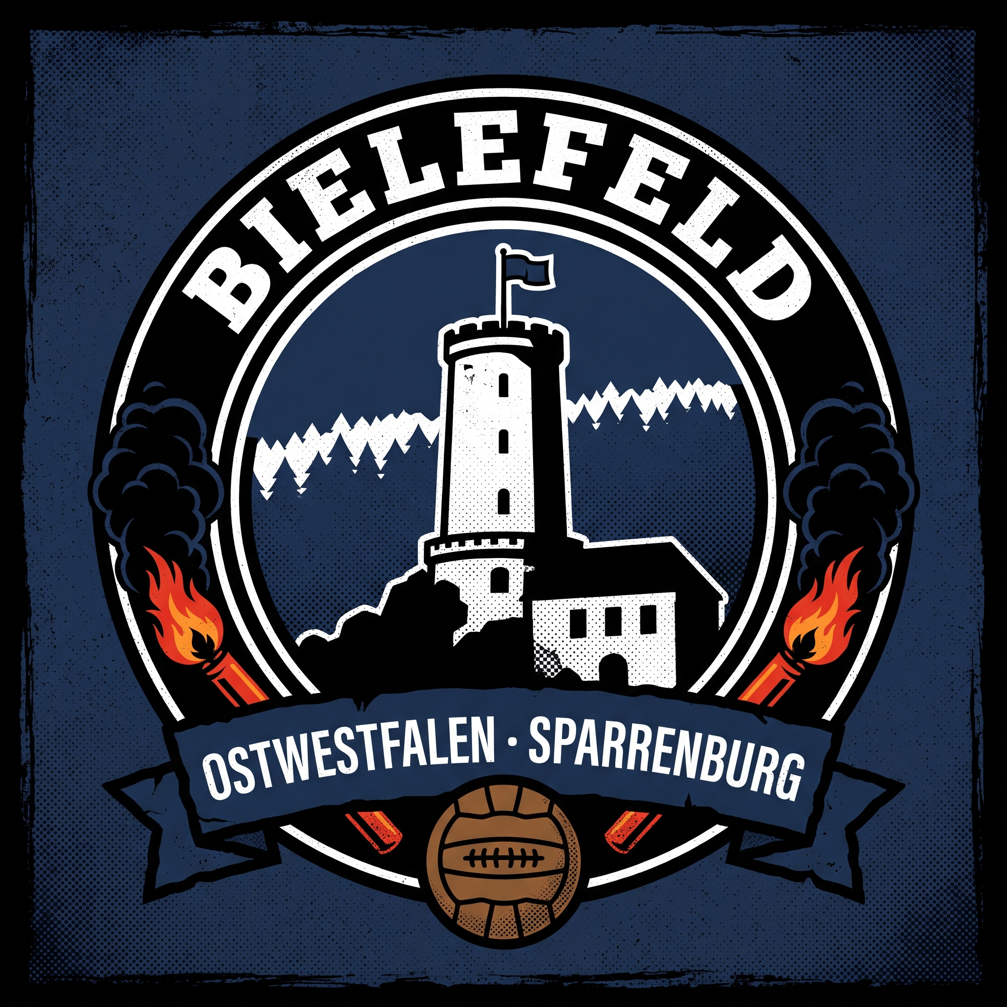 Bielefeld Fußball Aufkleber kaufen – Vinyl Sticker für die Kurve, wetterfest