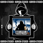 Bielefeld Ultra Sticker kaufen – Vinyl Sticker für die Kurve, wetterfest – Charakter haelt den Sticker