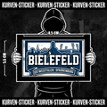 Ultra Aufkleber Bielefeld kaufen – Vinyl Sticker für die Kurve, wetterfest – Charakter haelt den Sticker