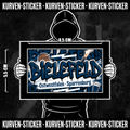 Fußball Aufkleber Bielefeld kaufen – Vinyl Sticker für die Kurve, wetterfest – Charakter haelt den Sticker