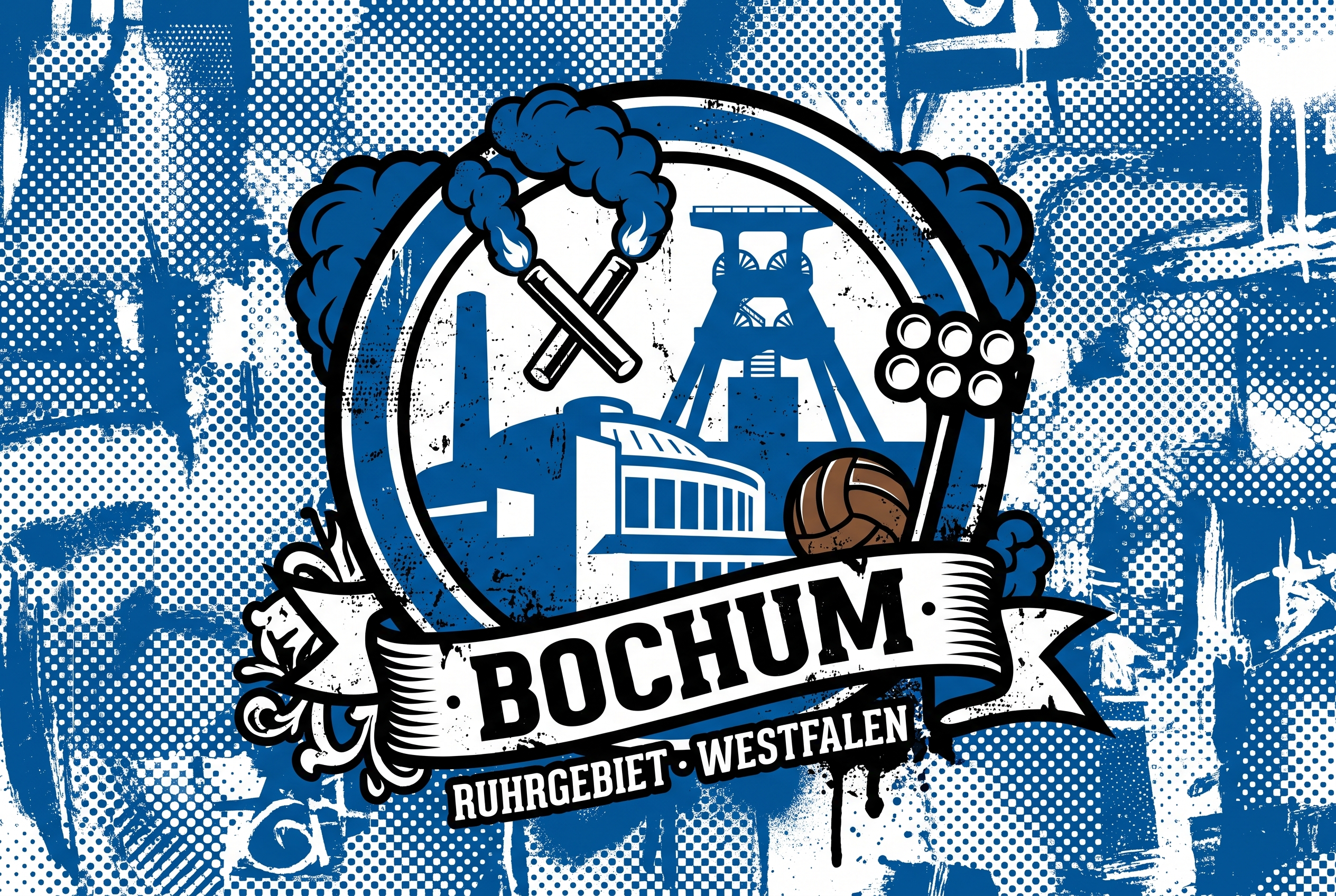 Bochum Fußball Sticker kaufen – Vinyl Sticker für die Kurve, wetterfest
