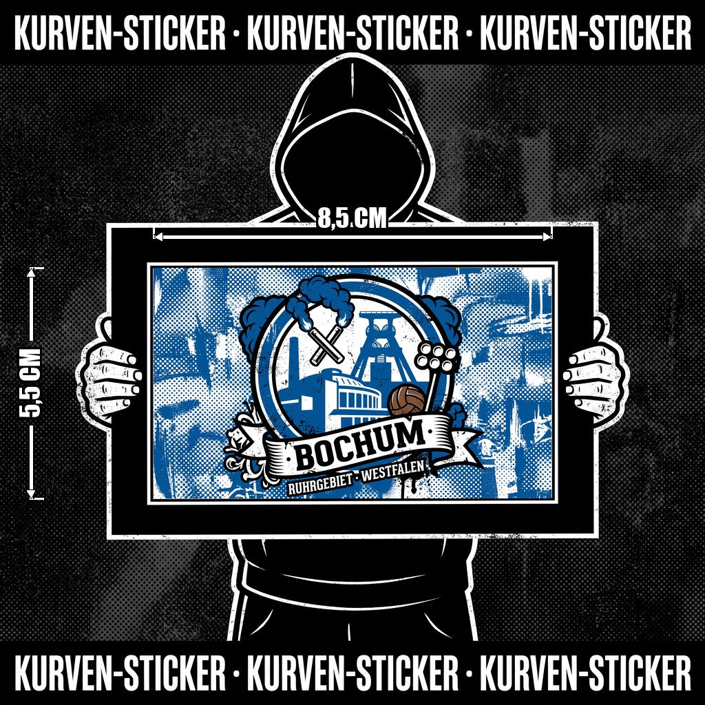 Bochum Fußball Sticker kaufen – Vinyl Sticker für die Kurve, wetterfest