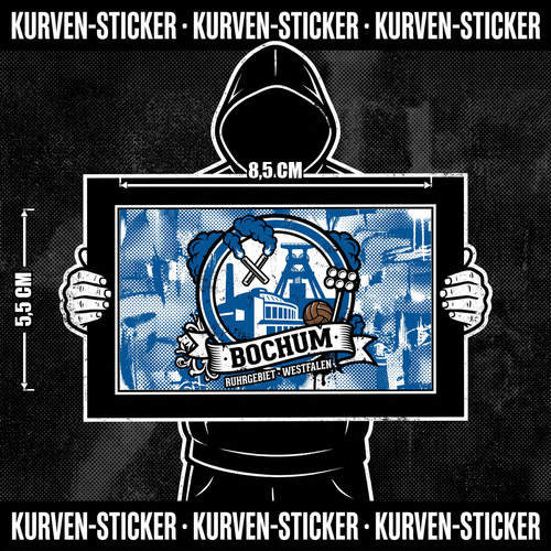 Bochum Fußball Sticker kaufen – Vinyl Sticker für die Kurve, wetterfest