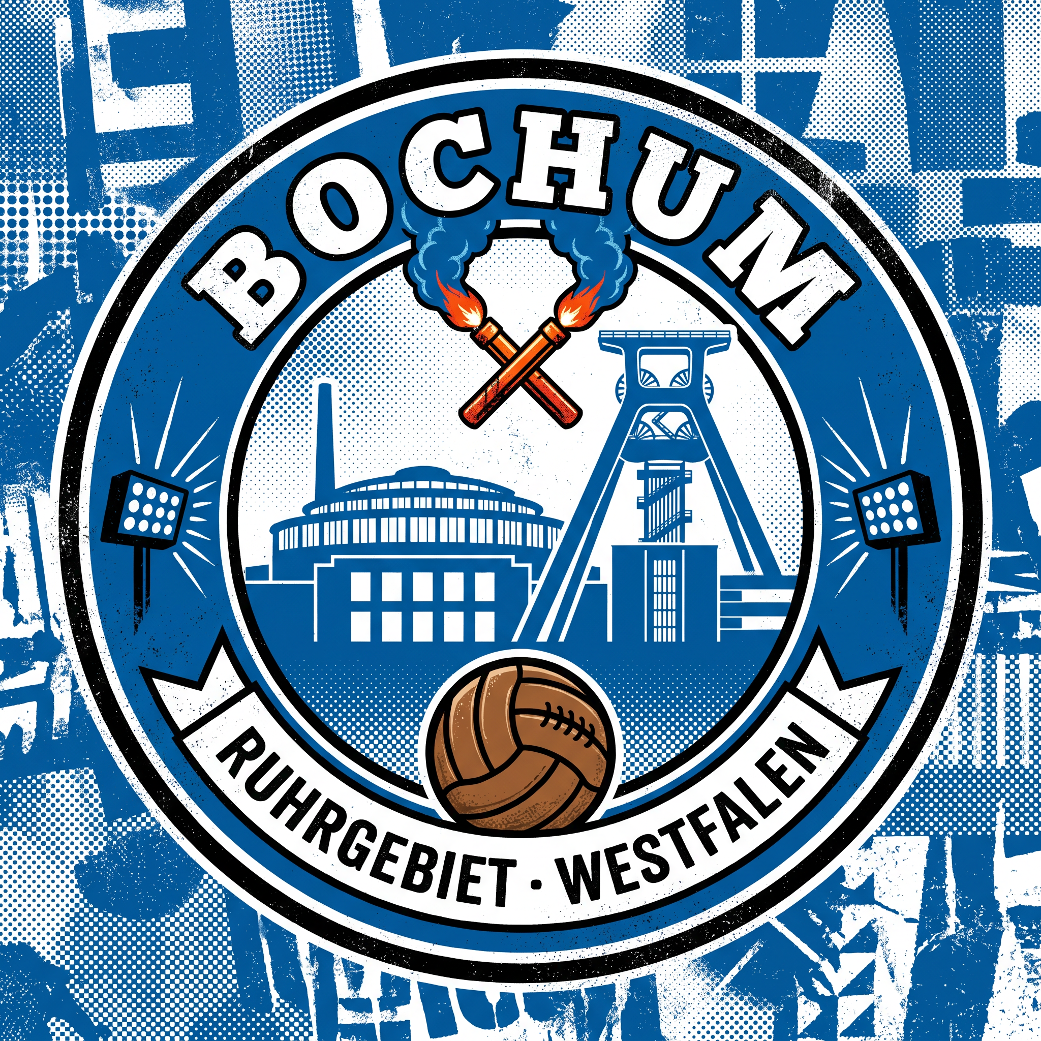 Bochum Fußball Aufkleber kaufen – Vinyl Sticker für die Kurve, wetterfest