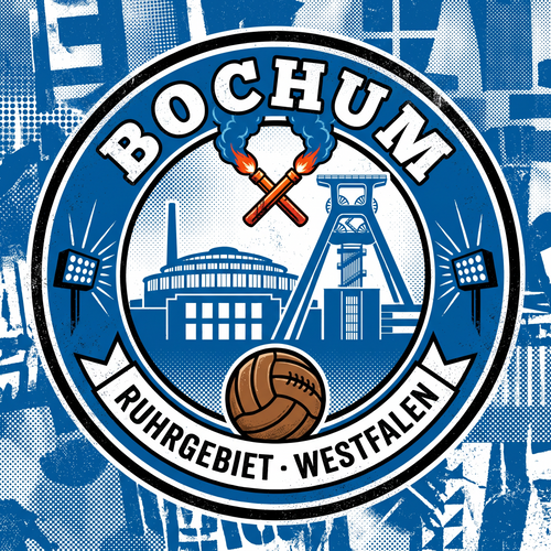 Bochum Fußball Aufkleber kaufen – Vinyl Sticker für die Kurve, wetterfest
