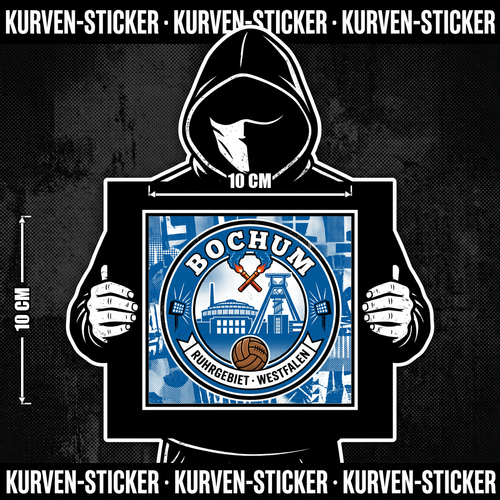 Bochum Fußball Aufkleber kaufen – Vinyl Sticker für die Kurve, wetterfest