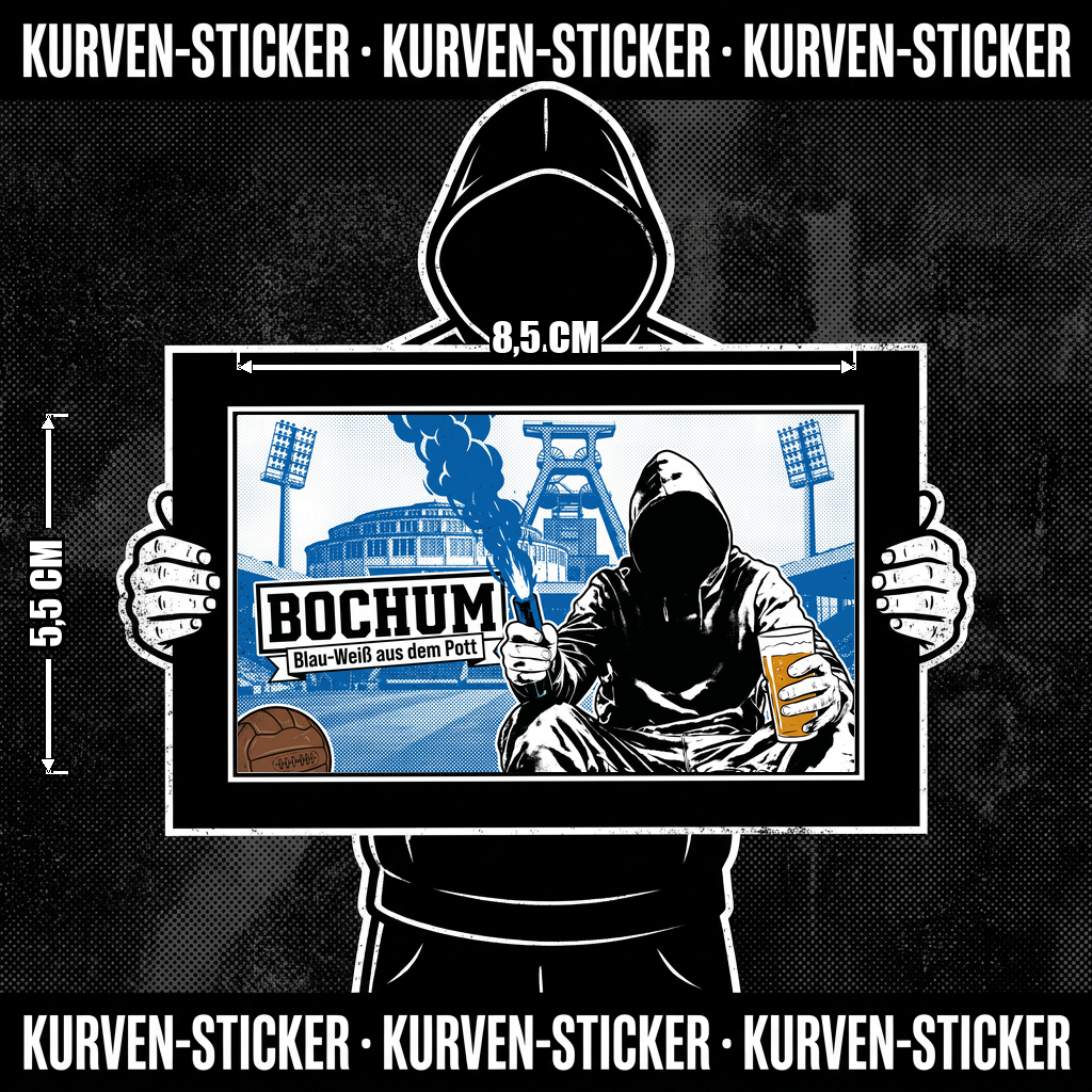 Bochum Ultra Sticker kaufen – Vinyl Sticker für die Kurve, wetterfest