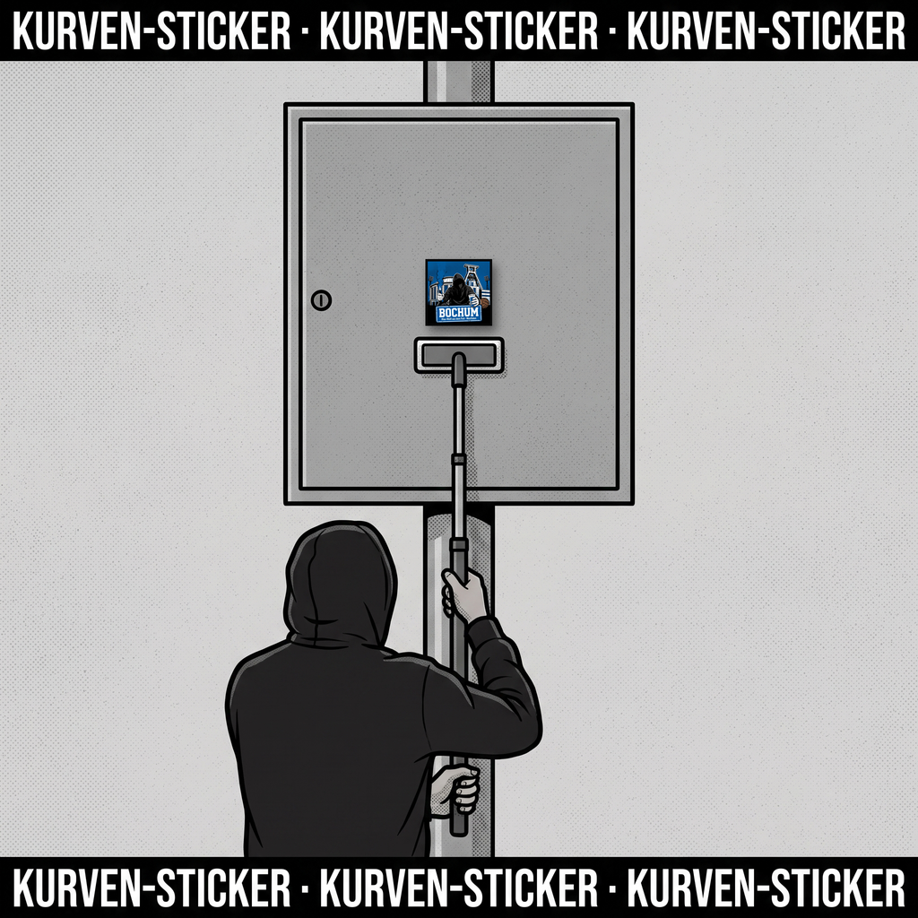 Ultra Sticker Bochum kaufen – Vinyl Sticker für die Kurve, wetterfest – mit 1m Teleskopstab