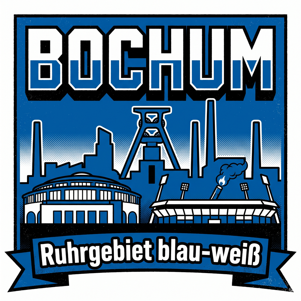 Fußball Sticker Bochum kaufen – Vinyl Sticker für die Kurve, wetterfest