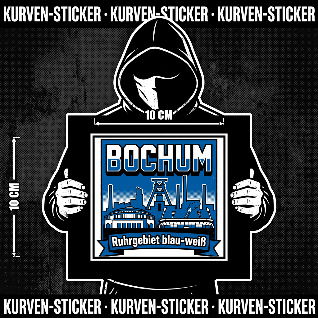 Fußball Sticker Bochum kaufen – Vinyl Sticker für die Kurve, wetterfest