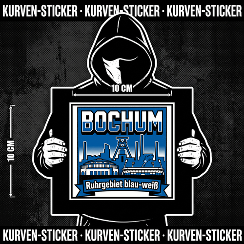 Fußball Sticker Bochum kaufen – Vinyl Sticker für die Kurve, wetterfest