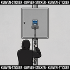 Fußball Sticker Bochum kaufen – Vinyl Sticker für die Kurve, wetterfest – mit Vinyl-Stickerstab