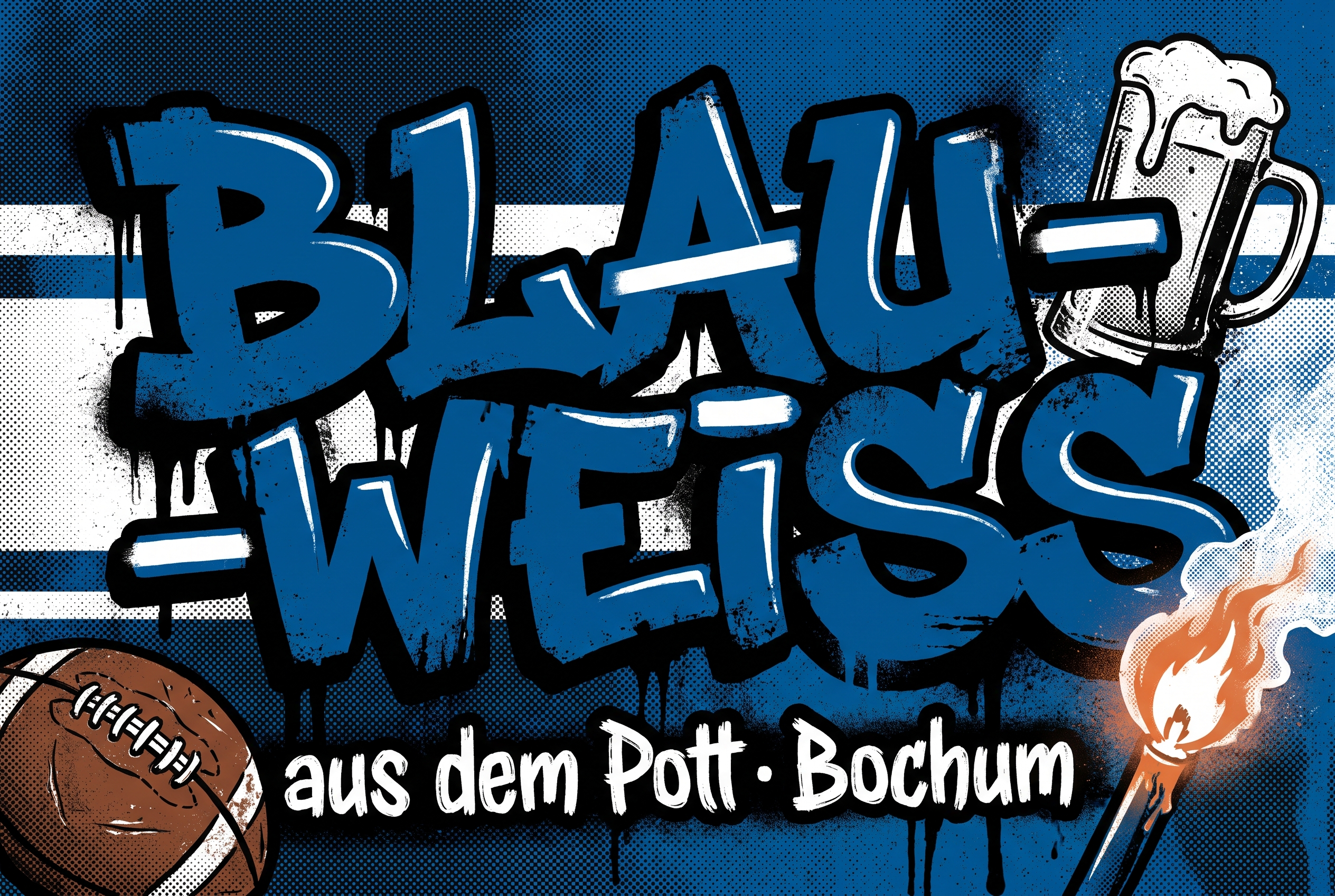 Fußball Aufkleber Bochum kaufen – Vinyl Sticker für die Kurve, wetterfest