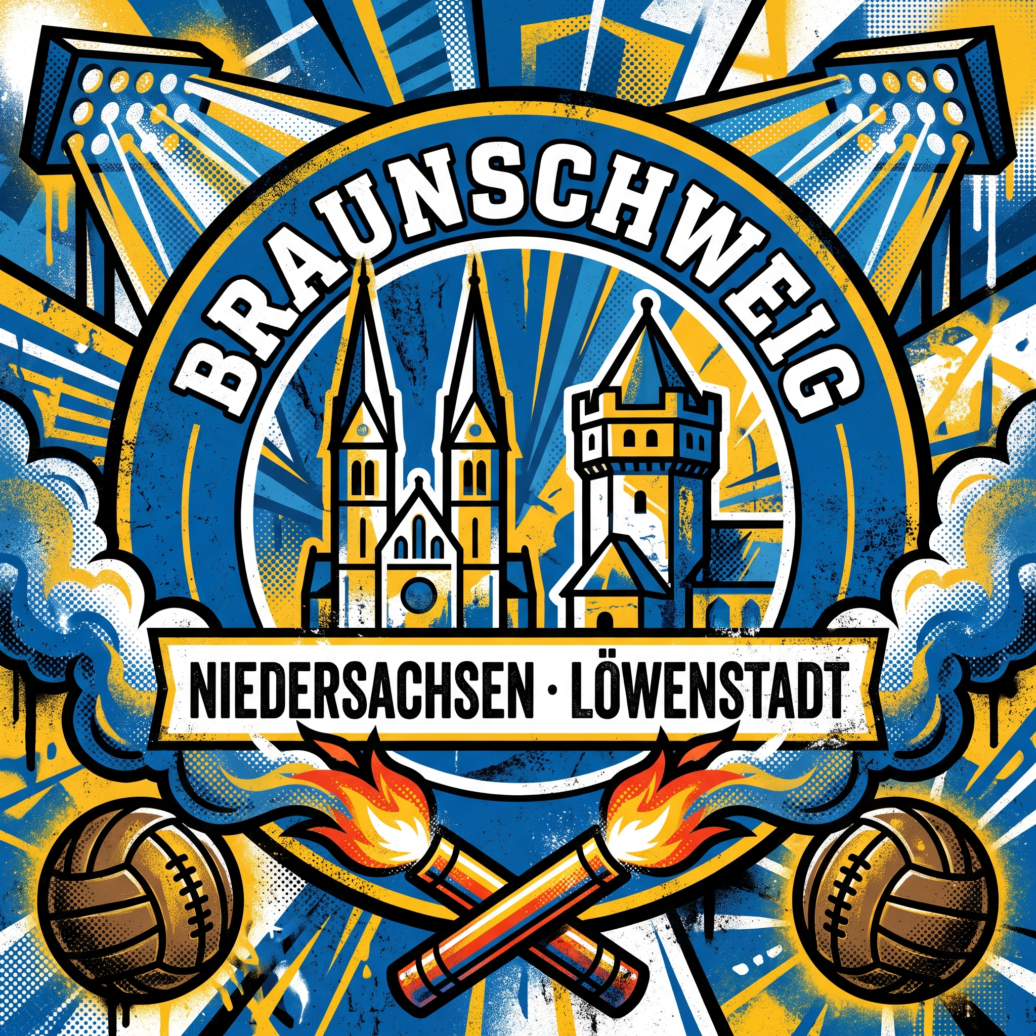 Braunschweig Fußball Aufkleber kaufen – Vinyl Sticker für die Kurve, wetterfest