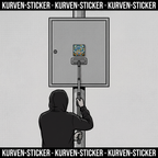 Braunschweig Fußball Aufkleber kaufen – Vinyl Sticker für die Kurve, wetterfest – mit Aufkleberstab