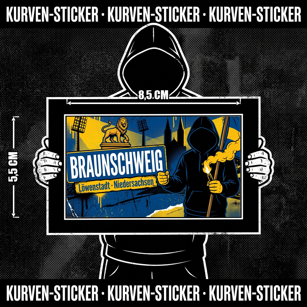 Ultra Sticker Braunschweig kaufen – Vinyl Sticker für die Kurve, wetterfest