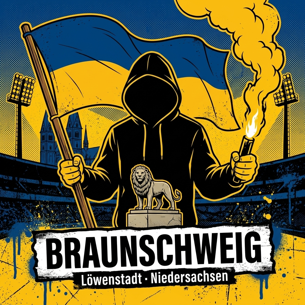 Ultra Aufkleber Braunschweig kaufen – Vinyl Sticker für die Kurve, wetterfest