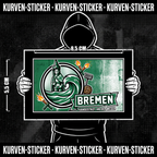 Fußball Aufkleber Bremen kaufen – Vinyl Sticker für die Kurve, wetterfest
