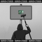 Fußball Aufkleber Bremen kaufen – Vinyl Sticker für die Kurve, wetterfest – mit Teleskopstab