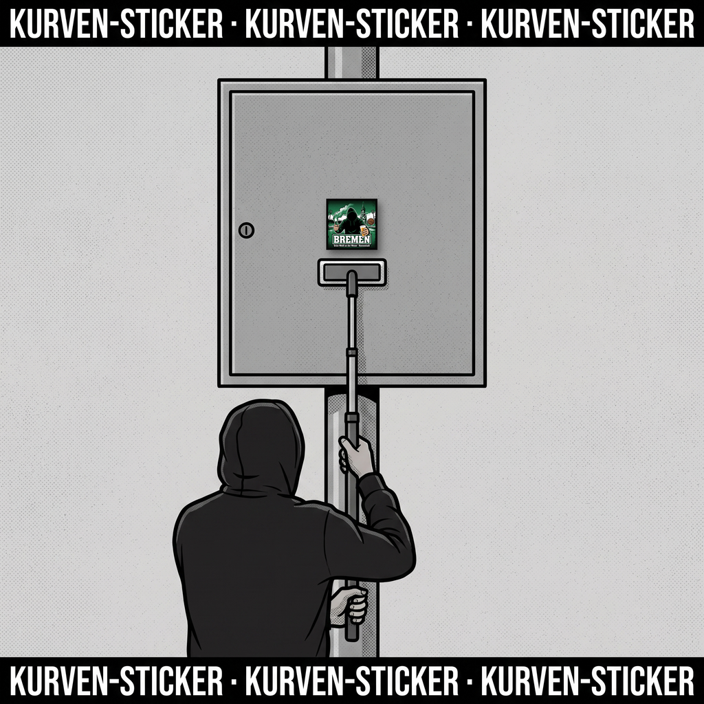 Ultra Sticker Bremen kaufen – Vinyl Sticker für die Kurve, wetterfest – mit 1m Teleskopstab