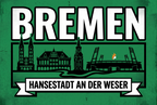 Bremen Fußball Aufkleber kaufen – Vinyl Sticker für die Kurve, wetterfest