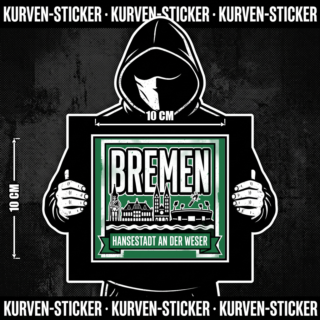Bremen Ultra Aufkleber kaufen – Vinyl Sticker für die Kurve, wetterfest