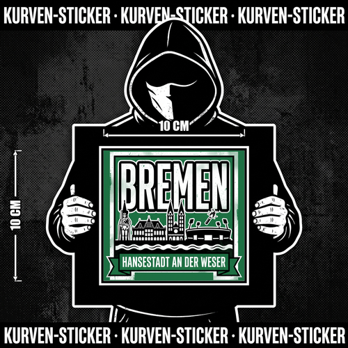 Bremen Ultra Aufkleber kaufen – Vinyl Sticker für die Kurve, wetterfest