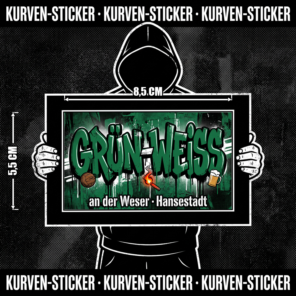 Bremen Ultra Sticker kaufen – Vinyl Sticker für die Kurve, wetterfest