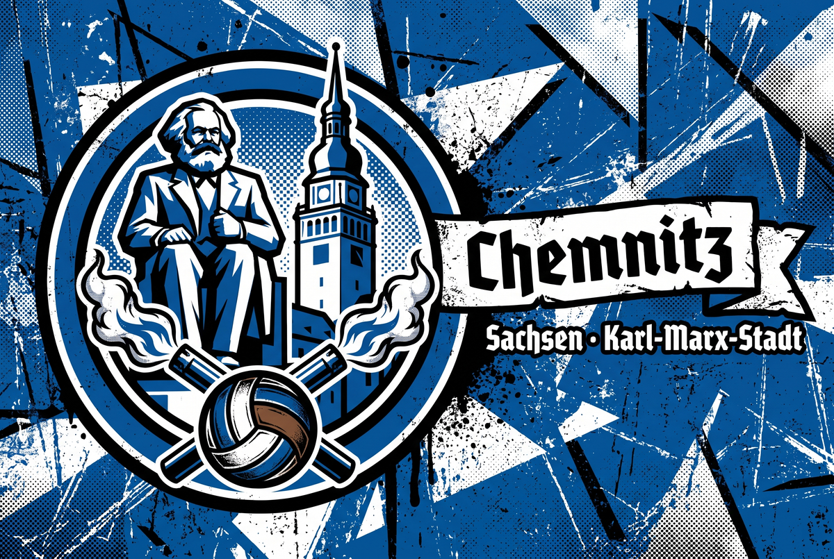 Chemnitz Ultra Aufkleber kaufen – Vinyl Sticker für die Kurve, wetterfest