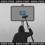 Chemnitz Ultra Aufkleber kaufen – Vinyl Sticker für die Kurve, wetterfest – mit Teleskopstab