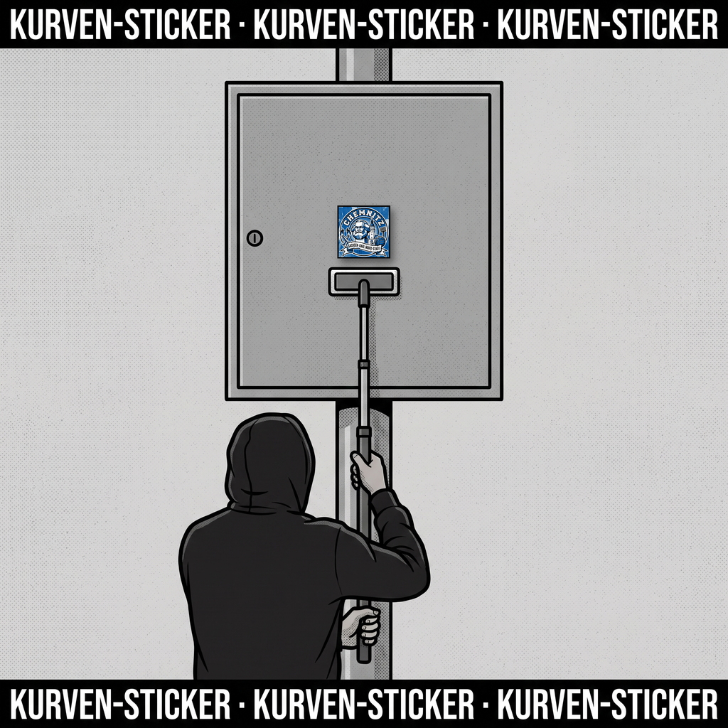 Ultra Sticker Chemnitz kaufen – Vinyl Sticker für die Kurve, wetterfest – mit Aufkleberstab