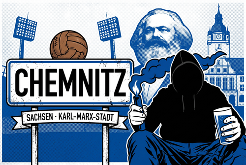 Chemnitz Fußball Aufkleber kaufen – Vinyl Sticker für die Kurve, wetterfest
