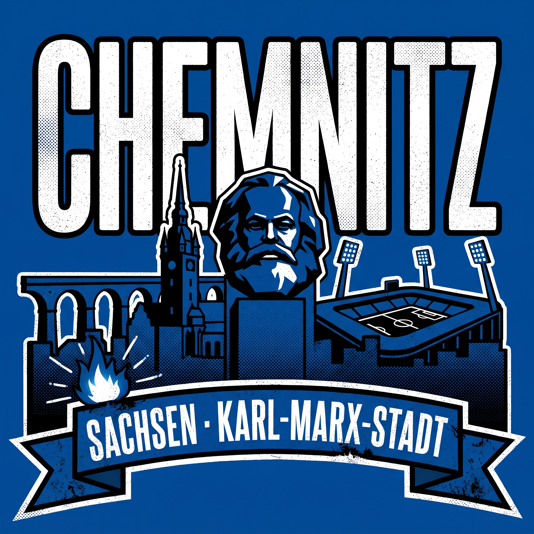 Chemnitz Ultra Sticker kaufen – Vinyl Sticker für die Kurve, wetterfest