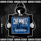 Chemnitz Ultra Sticker kaufen – Vinyl Sticker für die Kurve, wetterfest – Charakter haelt den Sticker