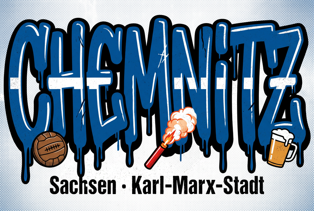 Chemnitz Fußball Sticker kaufen – Vinyl Sticker für die Kurve, wetterfest