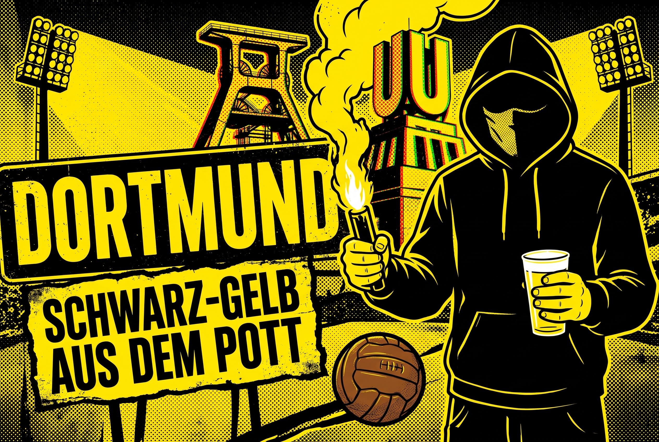 Dortmund Fußball Aufkleber kaufen – Vinyl Sticker für die Kurve, wetterfest