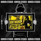 Dortmund Fußball Aufkleber kaufen – Vinyl Sticker für die Kurve, wetterfest