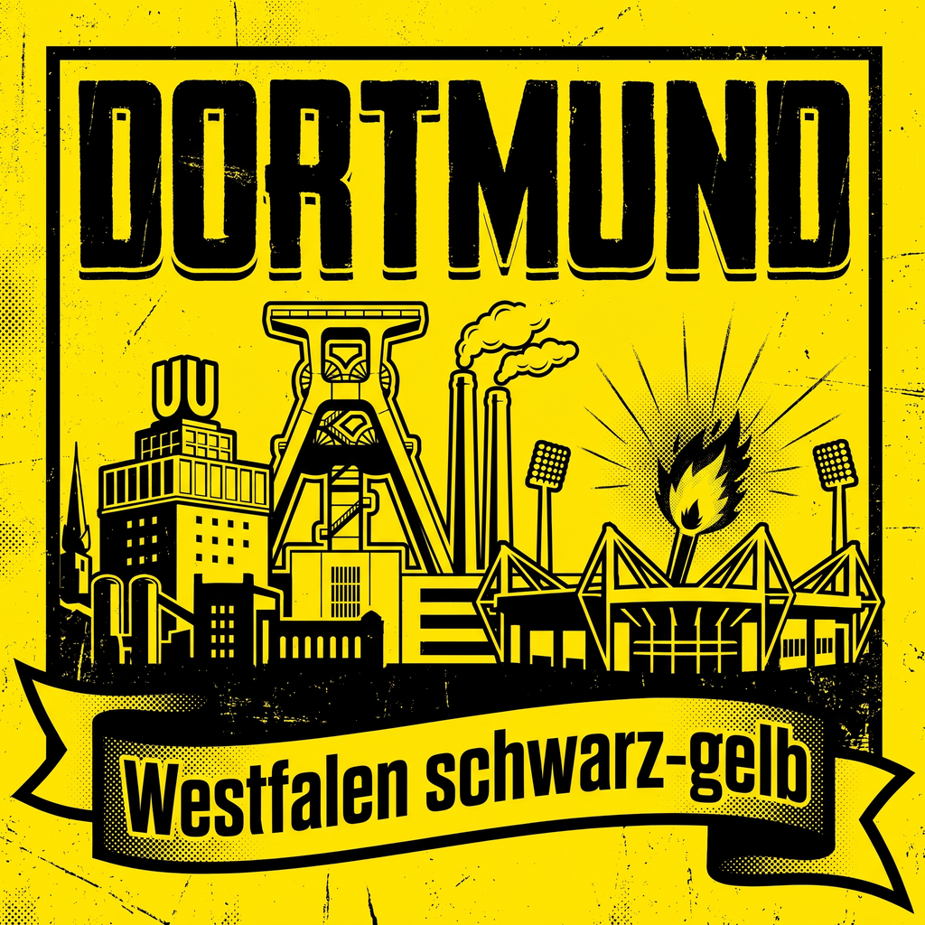 Dortmund Fußball Sticker kaufen – Vinyl Sticker für die Kurve, wetterfest