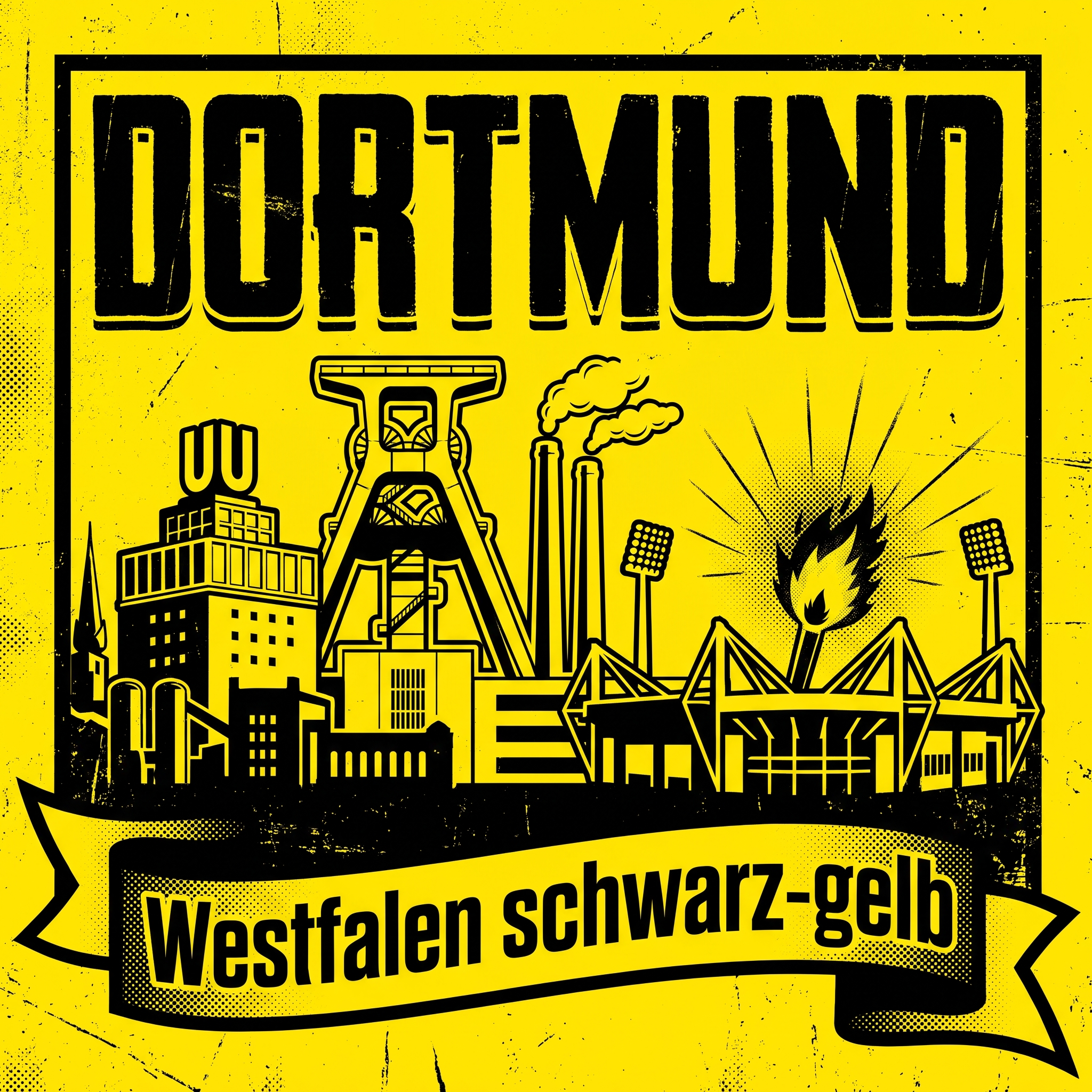 Dortmund Fußball Sticker kaufen – Vinyl Sticker für die Kurve, wetterfest
