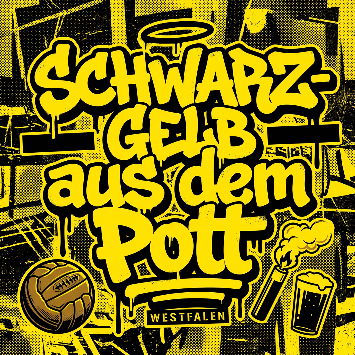 Ultra Sticker Dortmund kaufen – Vinyl Sticker für die Kurve, wetterfest